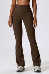 Women High Rise Waist Stretch Flared Design Skinny Fit Pants Zarnesh