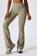 Women High Rise Waist Stretch Flared Design Skinny Fit Pants Zarnesh