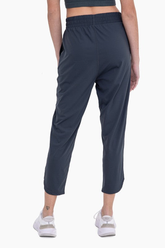 Women Athleisure Joggers with Curved Notch Hem | Zarnesh