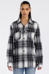 Women Boyfriend Oversized Soft Flannel Shacket | Zarnesh