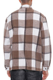 Men Plus Checkered Soft Flannel Shacket | Zarnesh