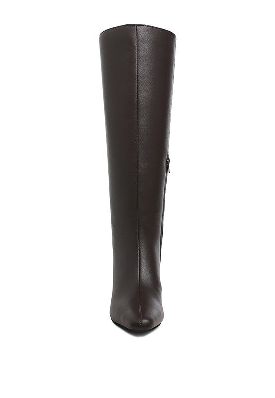 Women’s Syringa Kitten Heel Long Boots | Zarnesh