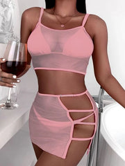 Women Mesh Cover Two-Piece zarnesh.com