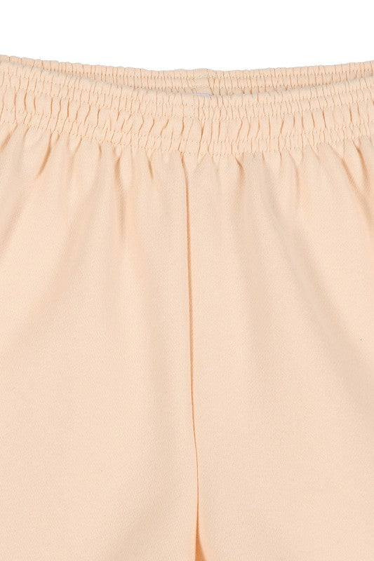 Women's Summer Comfortable Cream Sweat Shorts | Zarnesh