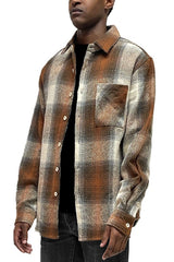 Men Flannel Shirt Jacket Shacket | Zarnesh