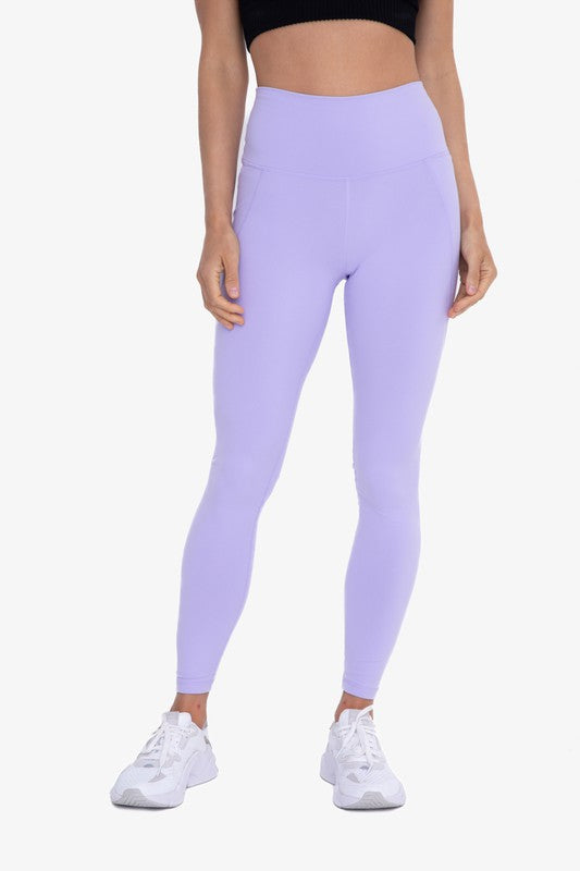 Women Tapered Band Essential Solid High-waist Leggings | Zarnesh