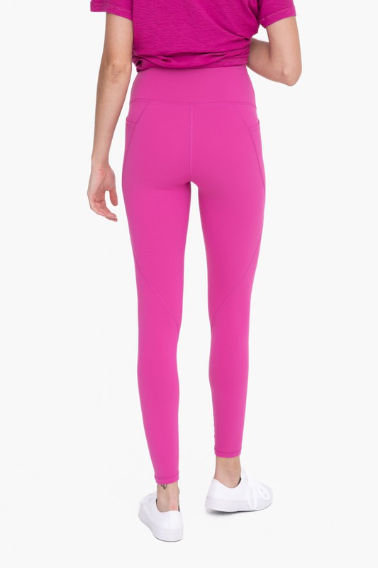 Women Tapered Band Essential Solid High-waist Leggings | Zarnesh