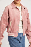 Women Bomber Jacket With Collar | Zarnesh