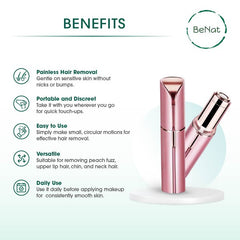 Rechargeable Facial Hair Remover - Gentle and Effective Hair Removal | Zarnesh