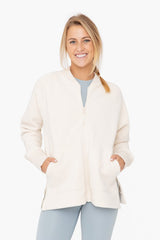 Women Microfleece Bomber Jacket | Zarnesh