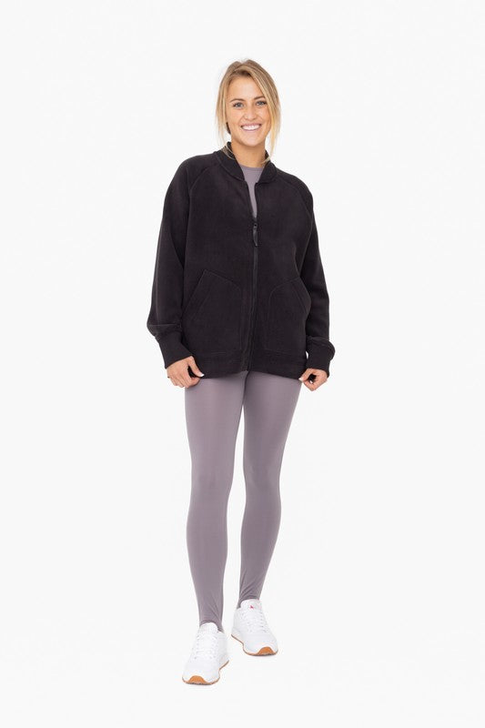 Women Microfleece Bomber Jacket | Zarnesh