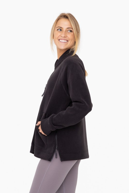 Women Microfleece Bomber Jacket | Zarnesh