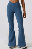Women Casual Buttock Lift Yoga Moisture Wicking Flare Leg Pant Zarnesh