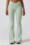 Women Casual Buttock Lift Yoga Moisture Wicking Flare Leg Pant Zarnesh