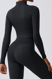Women Stretchy Quick Drying Long Sleeve Yoga Suit Sports Tops Zarnesh