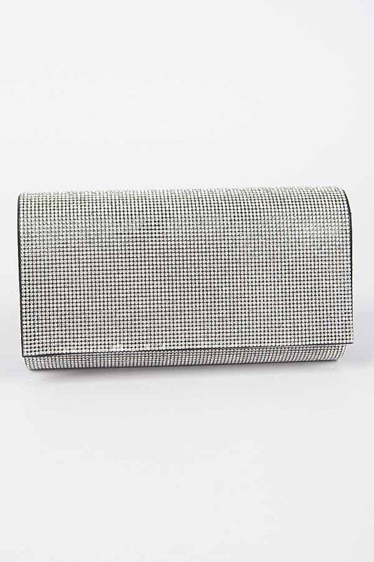 Women Rhinestone Metallic Evening Clutch Bag | Zarnesh