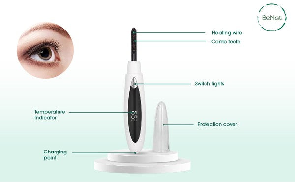 Electric Eyelash Curler - Effortless Lash Curling Device | Zarnesh