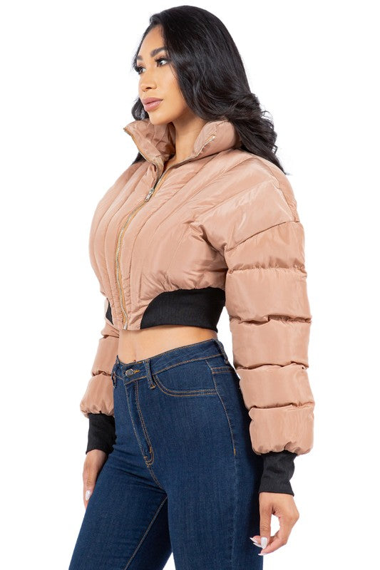 Women Soft Down-Like Oversized Puffer Jacket Outerwear | Zarnesh