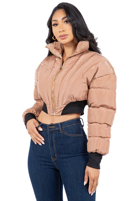 Women Soft Down-Like Oversized Puffer Jacket Outerwear | Zarnesh