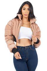 Women Soft Down-Like Oversized Puffer Jacket Outerwear | Zarnesh