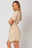 Women Tia Half Sleeve Button Down Shirt Dress | Zarnesh