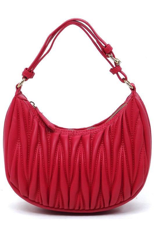 Chevron Quilted Shoulder Bag Hobo | Zarnesh