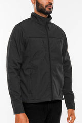 Men's Solid Soft Shell Storm Tech Jacket Coat | Zarnesh