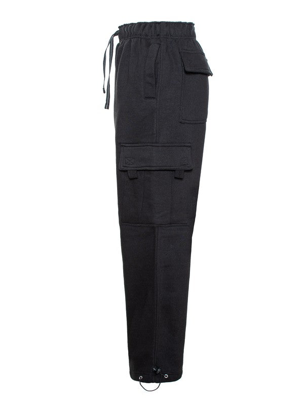 Men Heavyweight Fleece Cargo Pants | Zarnesh