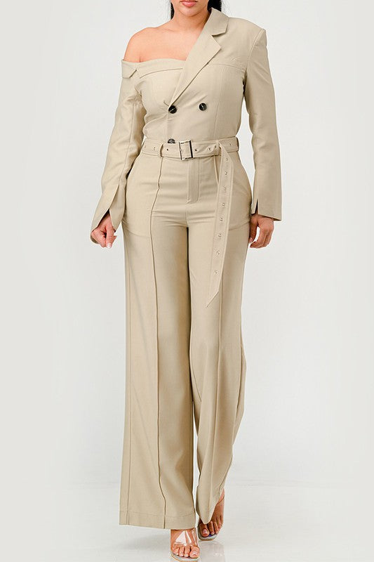 Women Savannah Elegance Trench Jumpsuit | Zarnesh