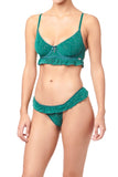 Women Tiger Stripe Mesh Bra Set Zarnesh