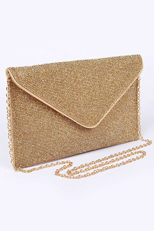 Women Rhinestone Statement Envelope Clutch Bag | Zarnesh