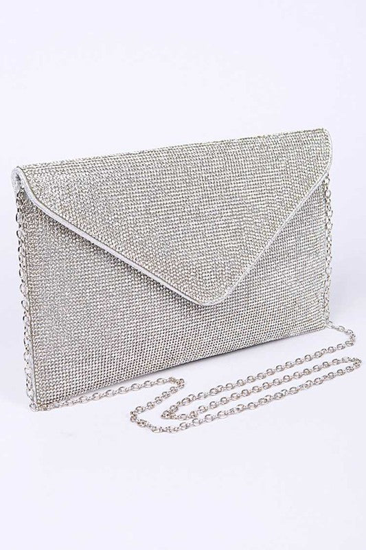 Women Rhinestone Statement Envelope Clutch Bag | Zarnesh