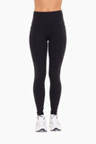 Women Tapered Band Essential Solid High Waist Leggings | Zarnesh