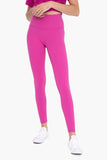 Women Tapered Band Essential Solid High Waist Leggings | Zarnesh