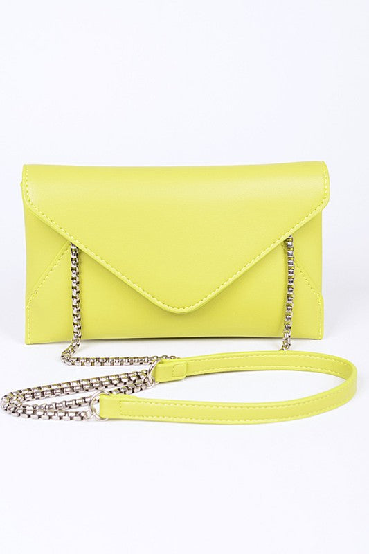 Women Pop Color Classic Envelope Clutch Bag | Zarnesh