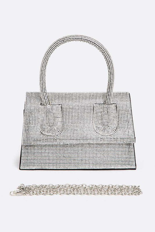 Women’s Rhinestone Convertible Top Handle Clutch Bag | Zarnesh