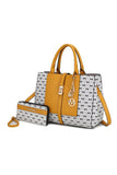 Women MKF Yuliana Circular Print Satchel with Wallet by Mia| Zarnesh
