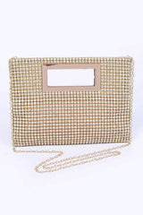 women Rhinestone Top Handle Rhinestone Clutch Bag Zarnesh