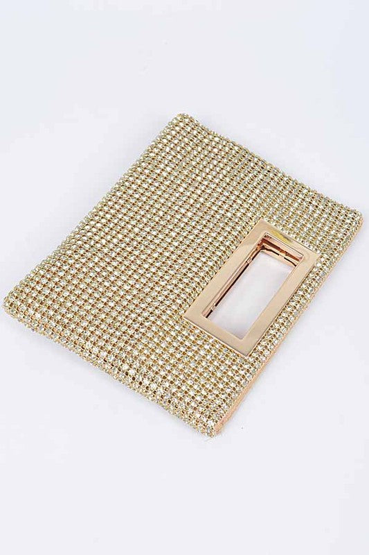 women Rhinestone Top Handle Rhinestone Clutch Bag Zarnesh