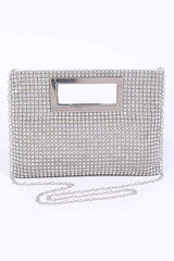 women Rhinestone Top Handle Rhinestone Clutch Bag Zarnesh