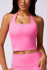 Women Breathable Halter Neck Running Fitness Yoga Sports Bras Zarnesh