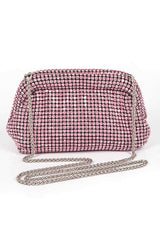 Oversize Rhinestone Convertible Soft Clutch Bag