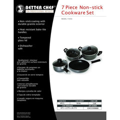 Better Chef 7-Piece Aluminum Nonstick Cookware Set | Zarnesh