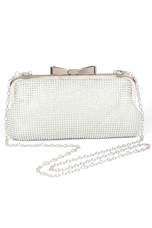 Women Mesh Rhinestone Soft Evening Clutch Bag | Zarnesh