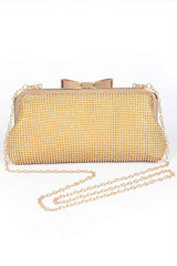 Women Mesh Rhinestone Soft Evening Clutch Bag | Zarnesh