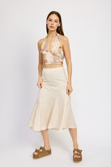 Women Asymmetrical Ruffle Hem Skirt | Zarnesh