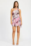 Women Asymmetrical Sharkbite Hemline Mini Skirt  Zarnesh