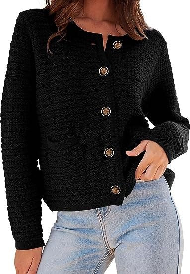 Women’s Textured Button Front Cardigan | Zarnesh