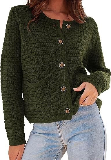 Women’s Textured Button Front Cardigan | Zarnesh