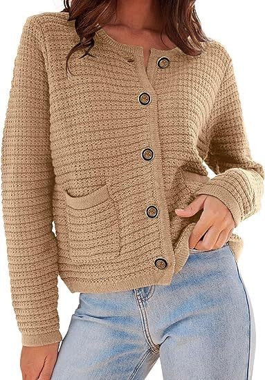 Women’s Textured Button Front Cardigan | Zarnesh